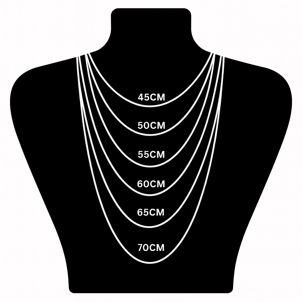 Silberhalskette mit hängenden Herzen