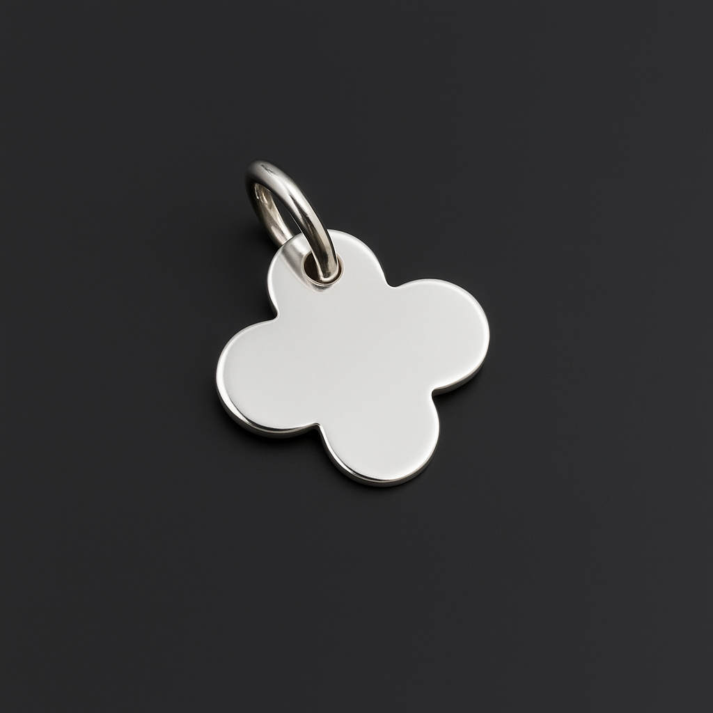 Silber Kleeblattanhänger